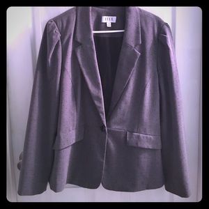 ELLE-grey and black dot business blazer