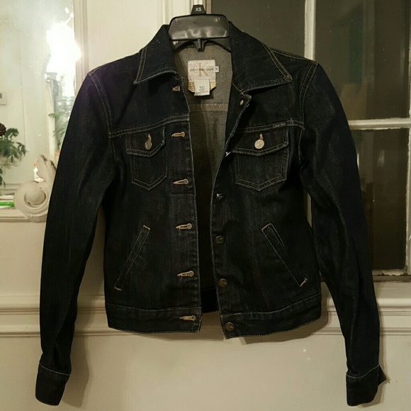 Calvin Klein jean jacket dark denim
