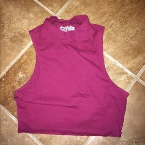 Plum crop top