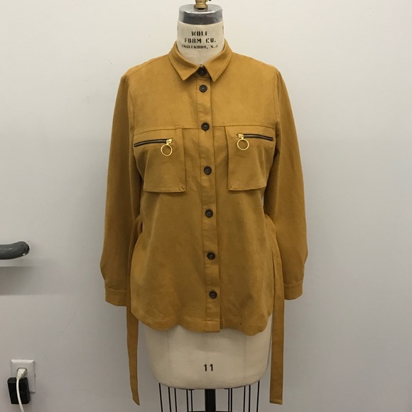 H&M Faux Suede Shirt - Picture 3 of 4