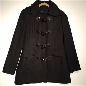 Hooded Black Guess Peacoat