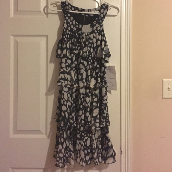 Prints chiffon layered dress