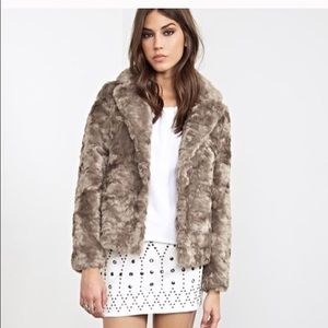 Faux fur coat