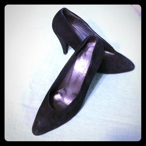 Charles Jourdan Suede & Leather Heels