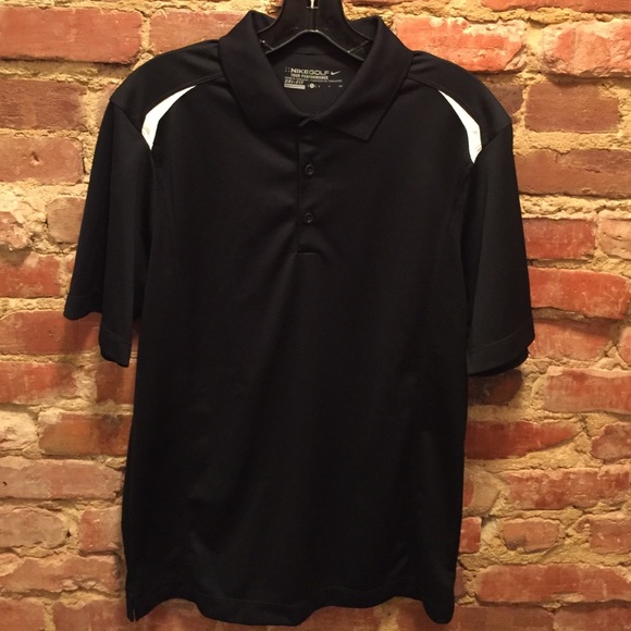 Nike Golf Polo Shirt | Black Dri-FIT Collared Shirt | Men’s Small EUC