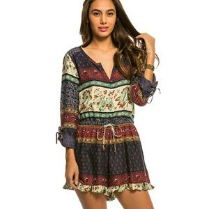 NWOT Bohemian Roxy Romper