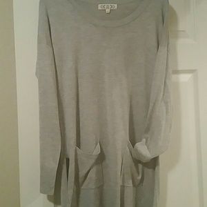 Pink Rose sweater dress, large