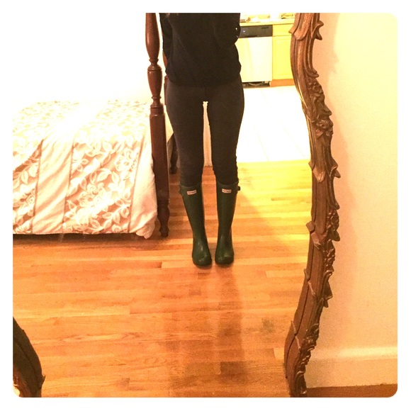 Green Hunter Boots Size 6