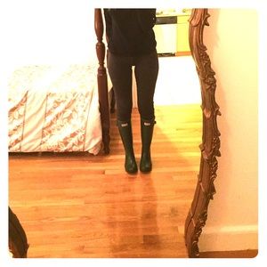 Green Hunter Boots Size 6