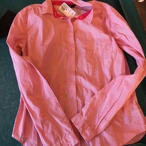 Pink striped button up! NWT