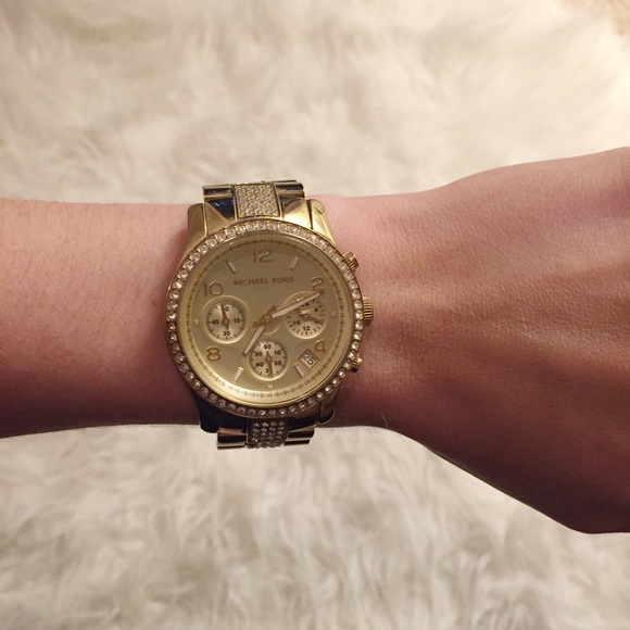 Michael Kors Gold Crystal Watch