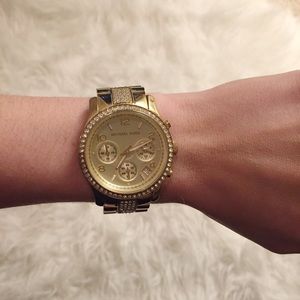 Michael Kors Gold Crystal Watch