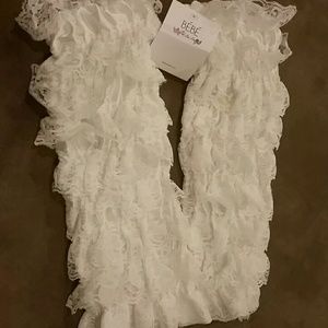 Darling lace ruffle leg warmers leg covers