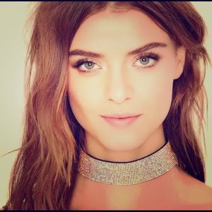 Rhinestone choker