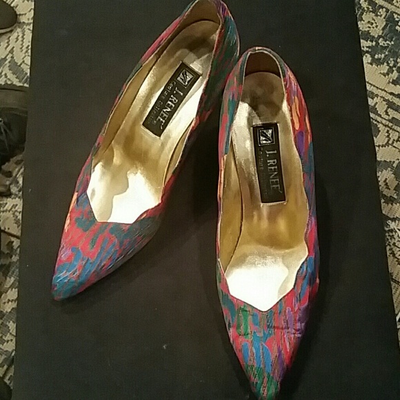 J. Renee. Geisha Print Fabric Heel