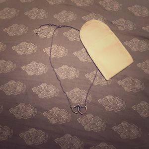 James Avery double heart necklace