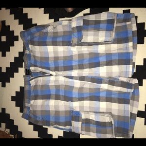 Plaid men's shorts