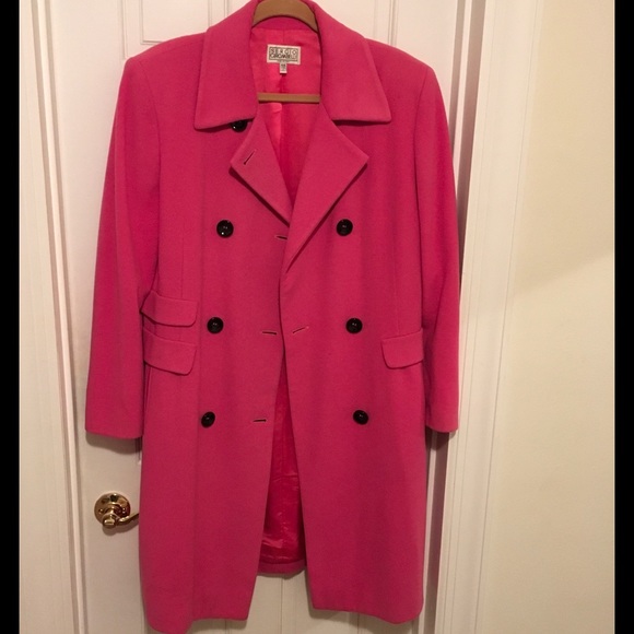 Vintage Luxury Italian designer Pink peacoat - Picture 1 of 3