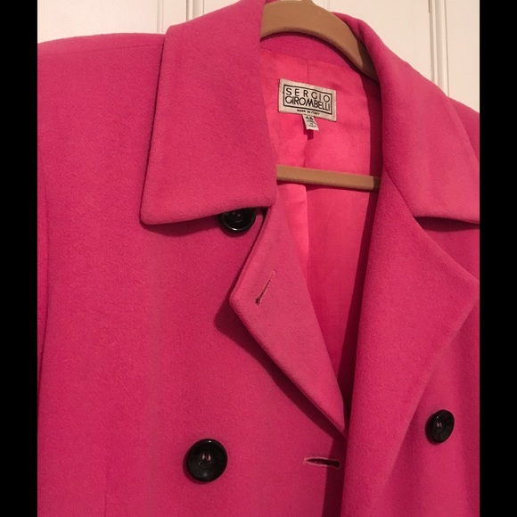 Vintage Luxury Italian designer Pink peacoat - Picture 3 of 3