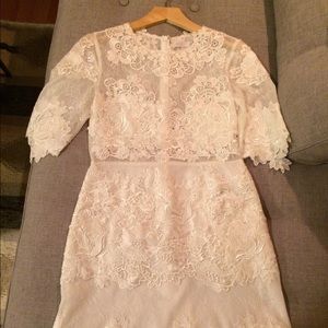 ASOS White Lace Cocktail Dress