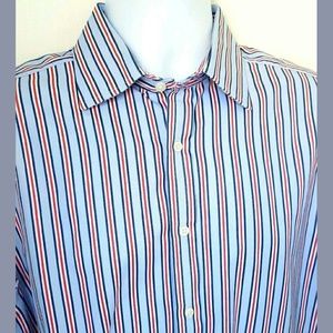 Thomas Pink Dress Shirt 16 34.5 Prestige Fit Shirt