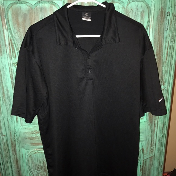 Nike black polo