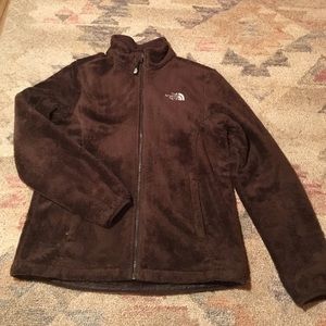 Fuzzy Brown North Face Jacket
