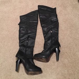 High knee boots