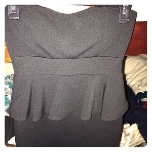 Club dress midi all black , zip up