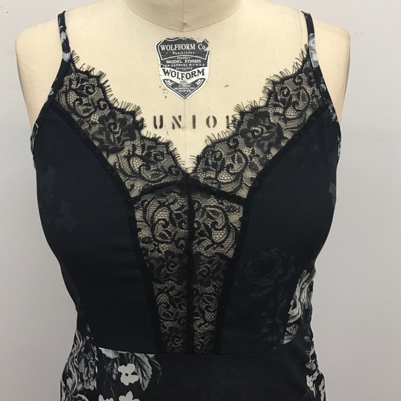 Lace Insert Slip Dress - Picture 3 of 3