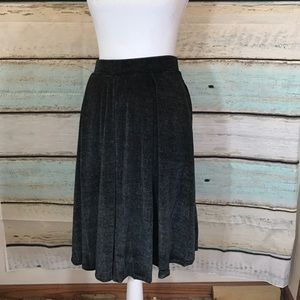 Jupe LuLaRoe Lonica Navy Blue – Taille Teen Large – Taille élastique Avec Cordon Et Poches