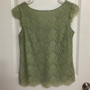 The Limited Scandal Collection- Green Lace Top