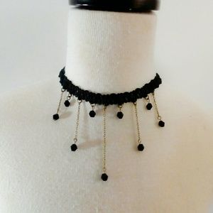Black/Beads Trinkets Choker