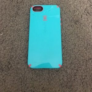 Blue and pink 5s Speck phone case
