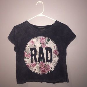 "RAD" crop top