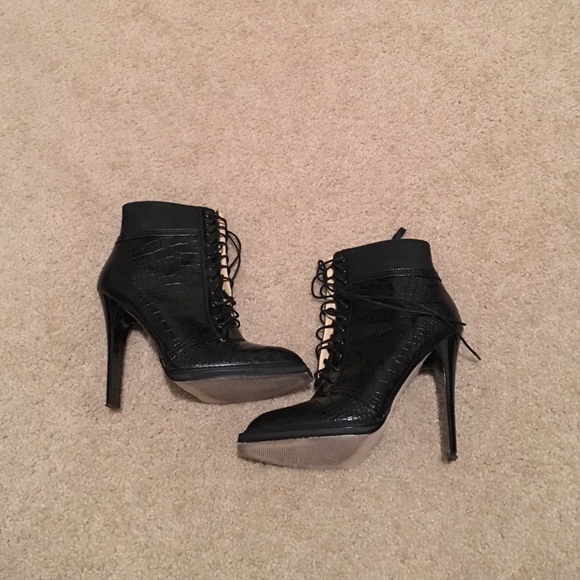 Black ankle booties