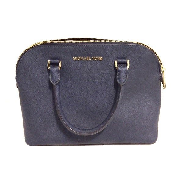 Michael Kors Navy Satchel
