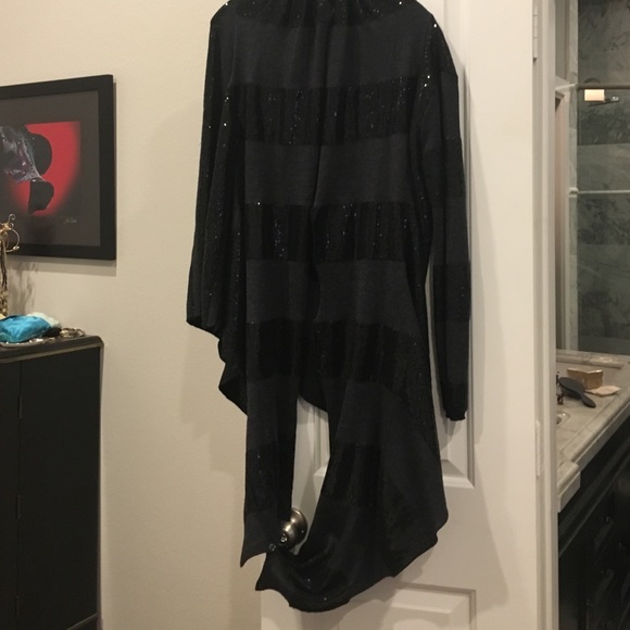 Alice & Olivia sequin sweater with wrap scarf