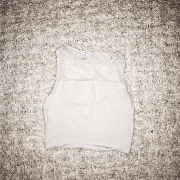 White crop top
