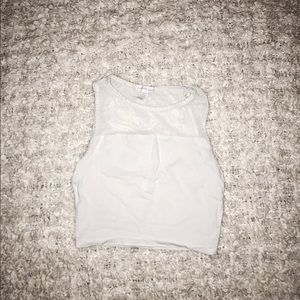 White crop top
