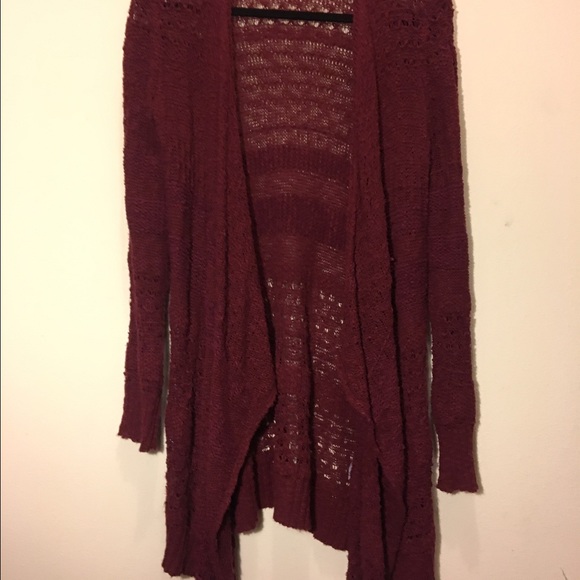 Burgundy Cardigan