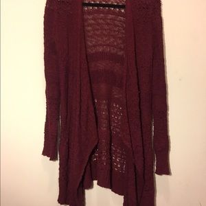 Burgundy Cardigan