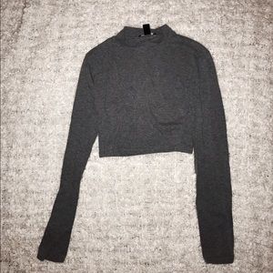 Long sleeved mock turtleneck