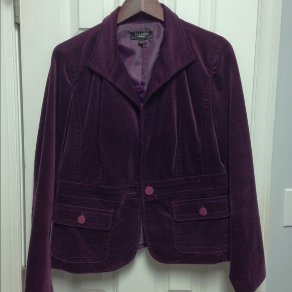 Talbots Velvet Blazer Jacket. Perfect for Holidays