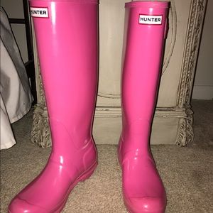 Hot Pink Tall Hunter Rainboots