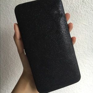 SOLD*****Black Glitter Wallet ✨