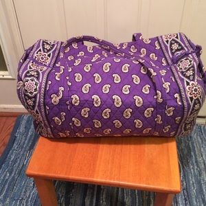 Purple paisley Vera Bradley large duffel