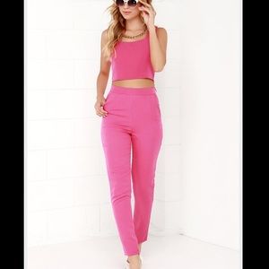 Lulus Pink 2 piece set