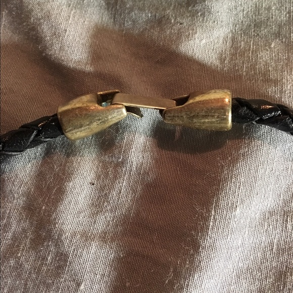 Handmade πHOST PICKπLeather/Pearl/Silver neck - Picture 3 of 4