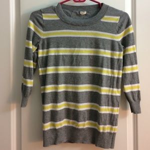 J crew size XS merino wool stripe sweater